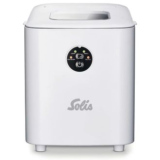 Solis Ice Cube Express Para Hacer Hielo, 8 Cubitos De Hielo En 8 Minutos, Con Tama&ntilde;o De Cubitos De Hielo Ajustable Para Cocina, Oficina, Fiesta Y Bar (blanc