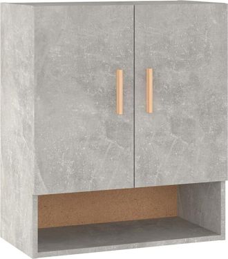 vidaXL Armario De Pared Madera Contrachapada Gris Hormig&oacute;n 60x31x70 Cm Vidaxl