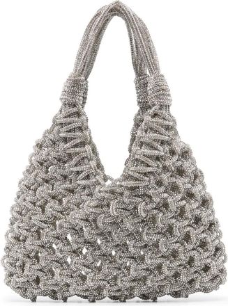 Hibourama Bags Clutch Vannifique piccola con decorazione - Argento