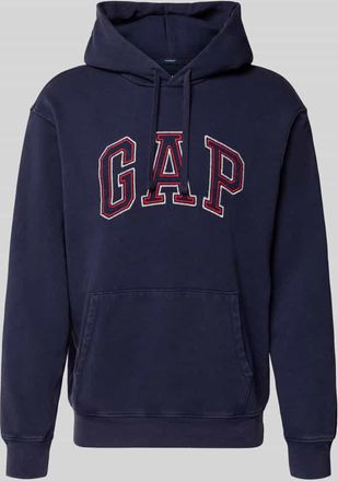GAP Hoodie mit Logo und K&auml;nguru-Tasche in Jeansblau, Gr&ouml;&szlig;e XXL