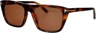 Tom Ford Zonnebril - Heren - Zonnebrillen - Bruin - 56 MM - Accessoires