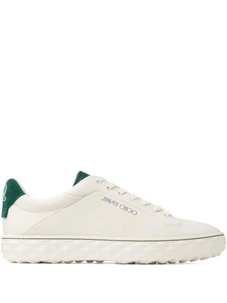 Jimmy Choo London x Malbon 2.0 Diamond F low-top sneakers - men - Rubber/Leather/Leather - 44.5 - White
