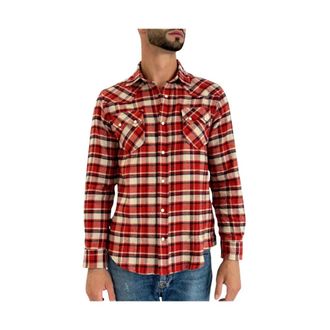 Roy Rogers Western Shirt - Heren - Casual Overhemden - Rood - S - Katoen - Overhemden