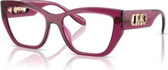 Michael Kors 52mm Square optical glasses in Pink at Nordstrom
