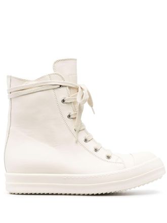 Rick Owens Leren laarzen - Beige