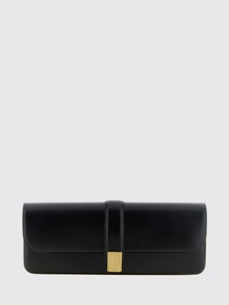 Khaite Medium Blake Rigid Leather Clutch with Snap-Lock Closure