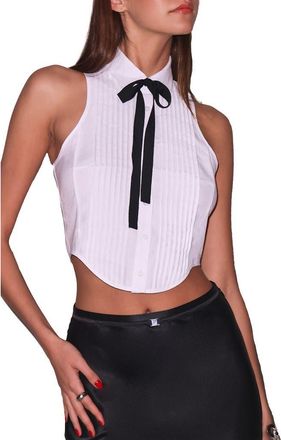 Fleur du Mal Bib Top in White at Nordstrom, Size X-Small