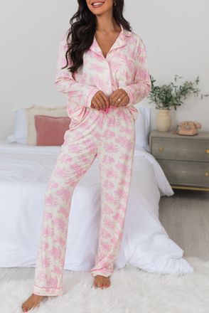 Azura Exchange Bloemenprint Pyjama Set