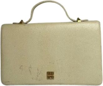 Givenchy Pre-owned Handbags, female, White, Size: ONE SIZE Pre-owned Leather Handbag