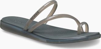 Crocs Womens Crocs Miami Jely Toe Loop EVA Womens Carbon Sandals - Grey - Size: UK 8 / eu 41/42 / us w10