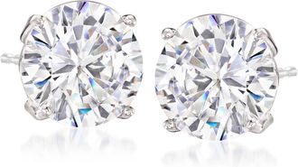 Ross-Simons CZ Stud Earrings in 14kt White Gold