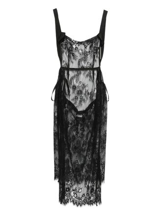 Alchemy lace midi dress - Black