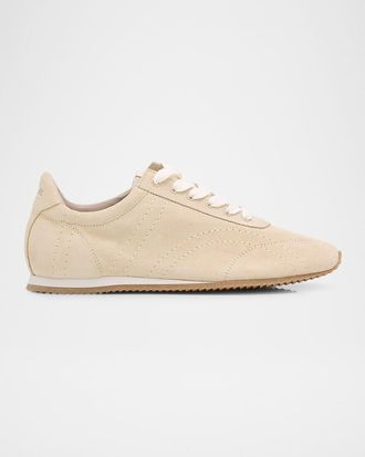 Toteme Flex Suede Low-Top Sneakers