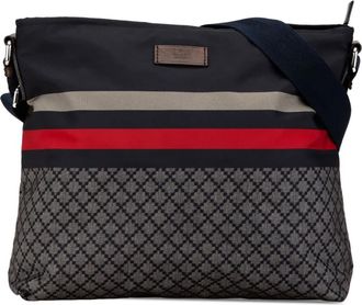 Gucci 2000-2015 Diamante Nylon Web crossbody bag - Blue