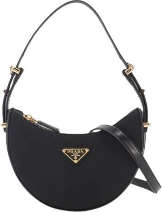 Prada Pre-owned 1Bc 194 Handtas - Dames - Vintage Schoudertas - Zwart - ONE Size - Leer - Vintage