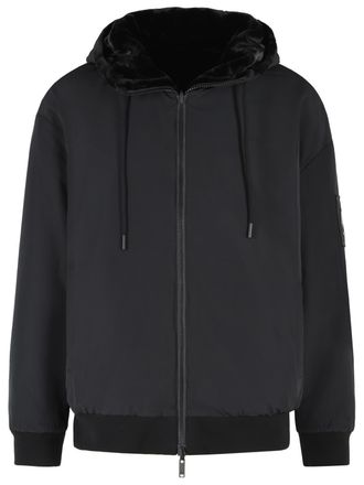 Moose Knuckles Giacca reversibile in poliestere nero Moose Knuckles Bunny