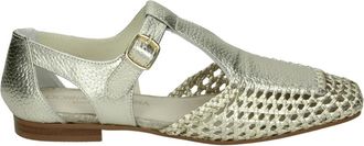 Donna Carolina 57.709.021 Clessia WEB - Dames - Sandalen - Beige - 37 1/2 EU - Leer - Schoenen