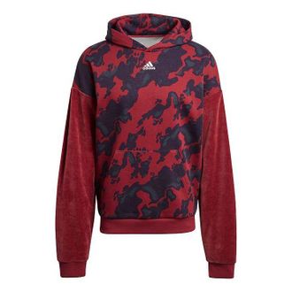adidas Vevlet Aop Hdy Colorblock Camouflage Sports Red H25089