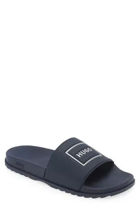 BOSS Match It Slide Sandal in Dark Blue at Nordstrom Rack, Size 6Us / 5Uk