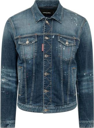 Dsquared2 Sport Denim Jacket - Heren - Spijkerjassen - Blauw - L - Denim - Jassen