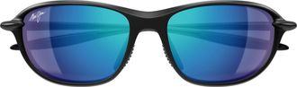 Maui Jim Black Mj0339s Mirrored Gradient Plastic Sunglasses