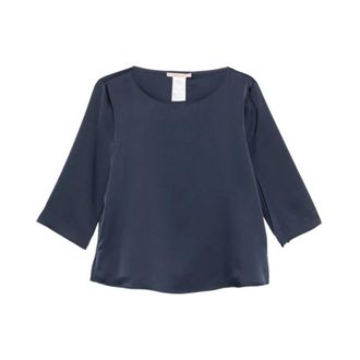 Pennyblack Dames, Blouses & Shirts, Blauw, Maat: S Satijn