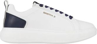 Alexander Smith Stone Uomo in wit en blauw hiel - Heren - Sneakers - Wit - 42 EU - Schoenen