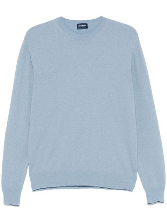 Drumohr boucl&eacute;-knit sweater - men - Polyamide/Cotton - 48 - Blue