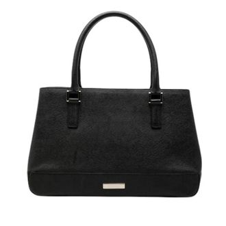 Burberry Pre-owned Vintage Tote Bag - Dames - Vintage Shopper - Zwart - ONE Size - Leer - Vintage