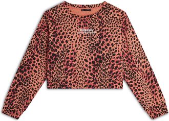 Freddy Felpa cropped comfort fit animalier