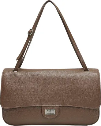 Tiffany & Fred 33Cm Leather Flap Tote