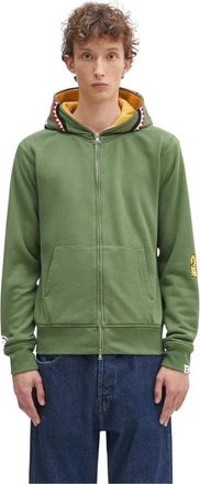 A Bathing Ape 2ND Shark Full Zip Hoodie - Heren - Vesten met rits - Groen - M - Katoen - Hoodies & sweatvesten