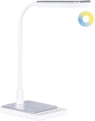 Beliani LED Desk Lamp CENTAURUS with Dimmer Metal White
