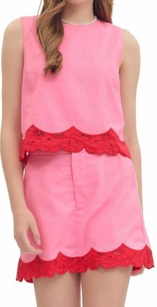 Entro Flirt Factor Top In Pink