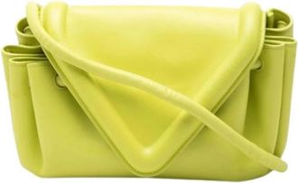 Bottega Veneta Pre-owned Vintage Schoudertas - Dames - Vintage Handtas - Geel - ONE Size - Leer - Vintage