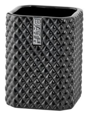 Lene Bjerre Zahnputzbecher Marion 7.5 x 10 cm - Schwarz