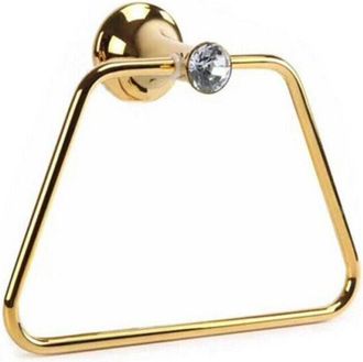 Trade Shop Trade Shop - Porta Asciugamani Per Bagno A Muro Parete Salviette Dorato Supporto Arredo Bagno