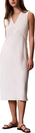 Calvin Klein Crepe Satin Midi Dress