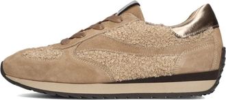 Softwaves Beige Su&egrave;de Lage Sneakers - Dames - Sneakers - Beige - 40 EU - Su&egrave;de - Schoenen