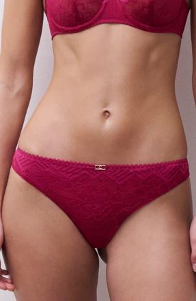 Chantelle Origins Thong in Wild Strawberry at Nordstrom, Size X-Small