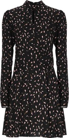 Mar De Margaritas Zwarte Viscose Jurk met Uitsnijding Detail - Dames - Korte kleedjes - Zwart - L - Kleedjes