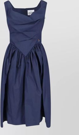 Vivienne Westwood knee length dress draped neckline sleeveless