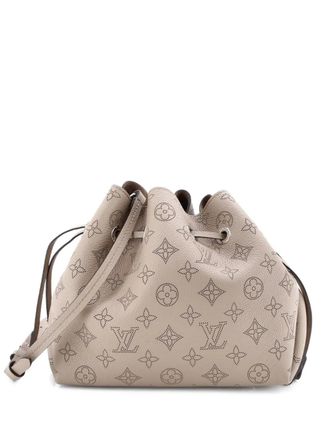Louis Vuitton Bella Mahina Leather bucket bag - Neutrals