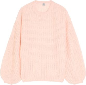 Toteme Puffed Mohair-blend Jumper - Light Pink - S (UK8-10 / S)