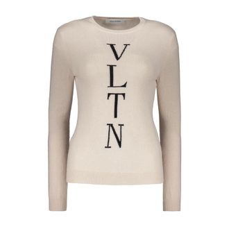Valentino WomenS Ivory Wool Blend Sweater, Size 42