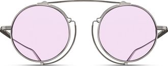 Matsuda M3154 PW Mens Sunglasses Silver Size 46