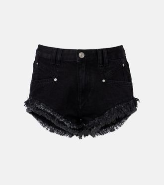 Isabel Marant Eneidala faded denim shorts
