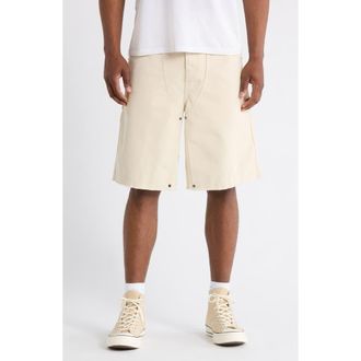 Honor The Gift 88 Cotton Blend Carpenter Shorts in Bone at Nordstrom, Size 32