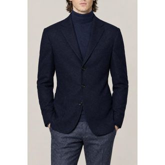 Brunello Cucinelli Mens Colorful Blue Wool Jacket, Size 42