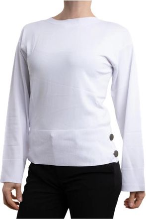 A|X Armani Exchange Maglia - Dames - Ronde hals truien - Wit - L - Truien & Vesten
